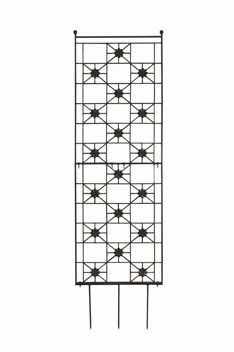 H Potter Delaney Freestanding Trellis – 69" Tall Black - Iron Garden Screen - Image 4