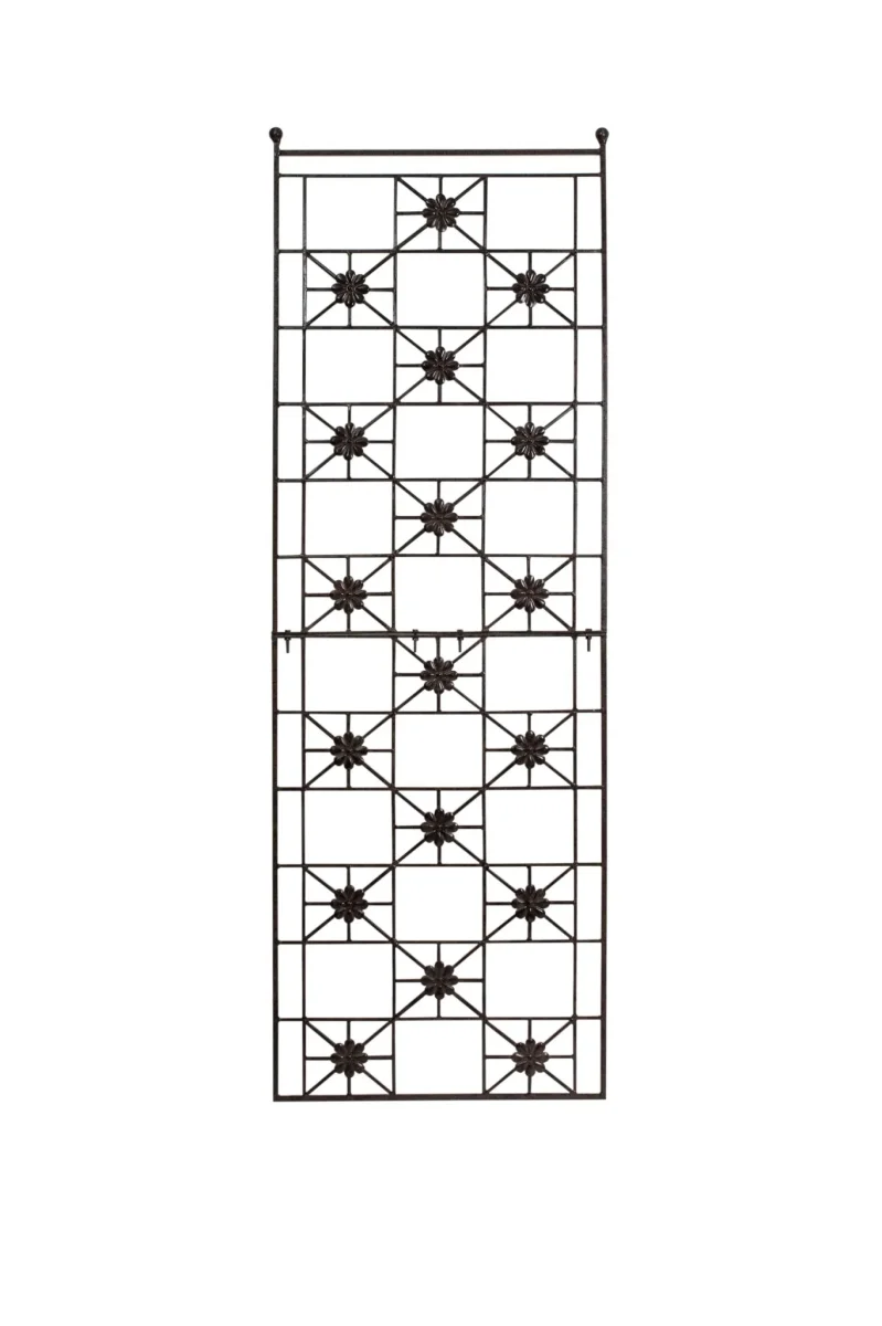 H Potter Delaney Freestanding Trellis – 69" Tall Charcoal Brown - Iron Garden Screen - Image 5